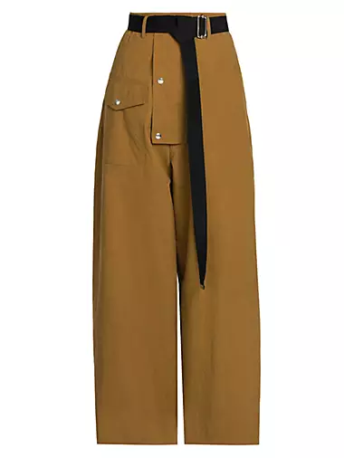 Belted Wide-Leg Trousers