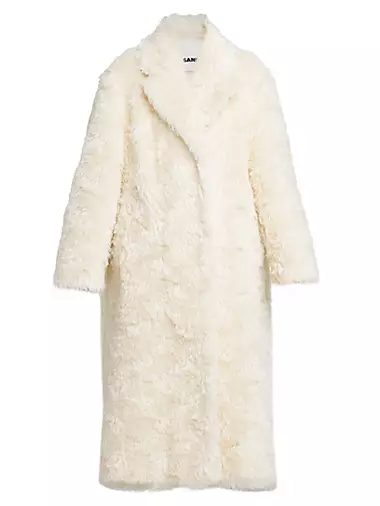 Oversized Mohair-Cotton Coat